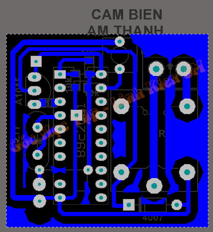 mạch in Mạch bật tắt thiết bị bằng tiếng vỗ tay cực đơn giản