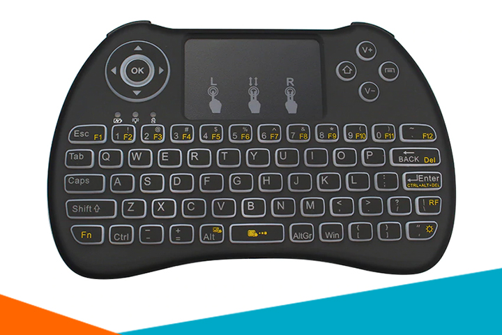 Bàn phím Raspberry mini 2.4G có đèn nền