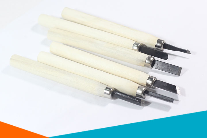 Bộ Dao Tiện 6 Chiếc Cán Gỗ giá rẻ