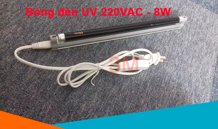 Bóng UV 8W gắn với dây điện