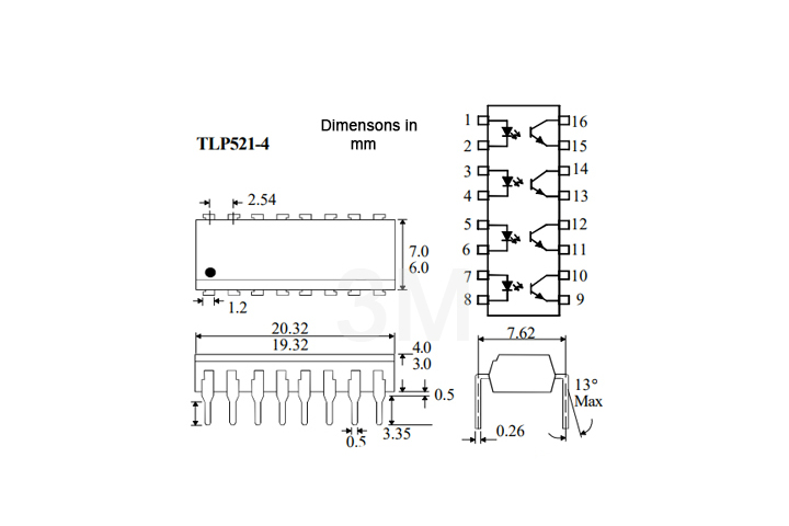 TLP521-4GB DIP-16