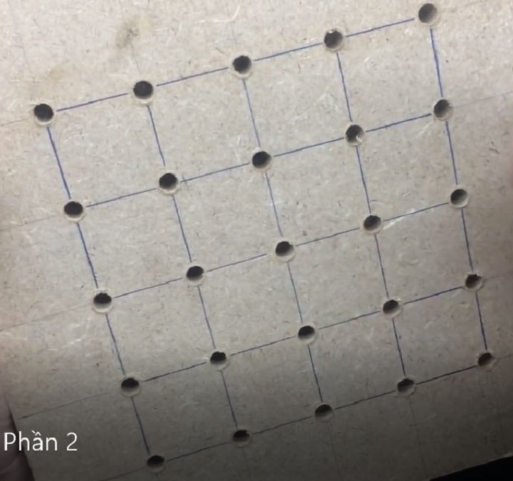 Hình ảnh các lỗ sau khoan