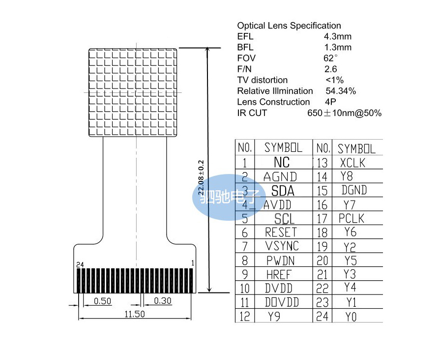 thông-số-kỹ-thuật-Module-camera-OV-2640