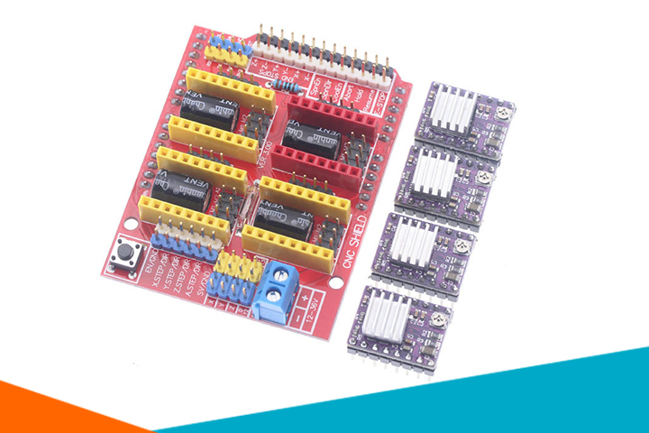 Shield Uno R3 + 4 Module DRV882