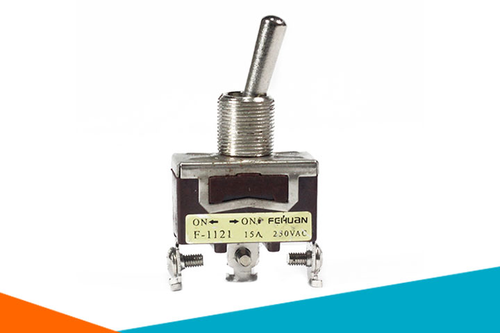 Công Tắc Gạt F-1121 3 Chân 15A (2 Trạng Thái)