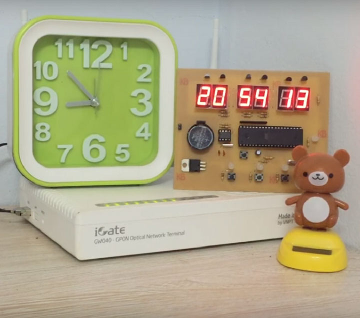 Làm mạch đồng hồ số cùng linh kiện 3M