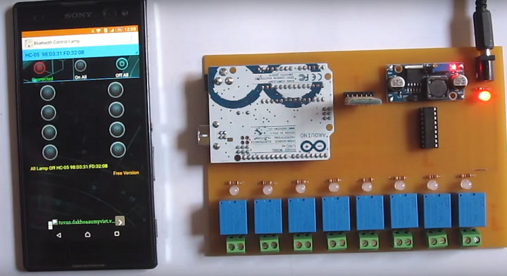 Hướng dẫn điều khiển từ xa bằng module bluetooth HC05