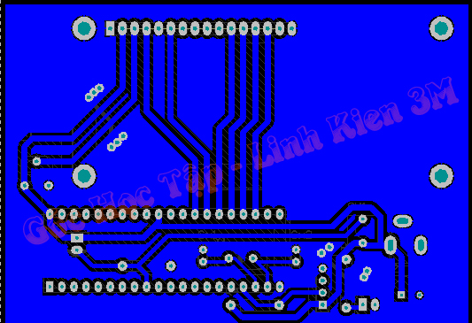 mạch in Mạch đo nhiệt độ dùng DHT11 + AT89S52