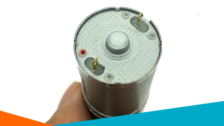 2 đầu đấu nguồn của motor giảm tốc JGA25