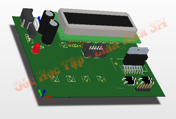 altium Mạch đo tốc độ động cơ Encoder hiển thị lên LCD1602