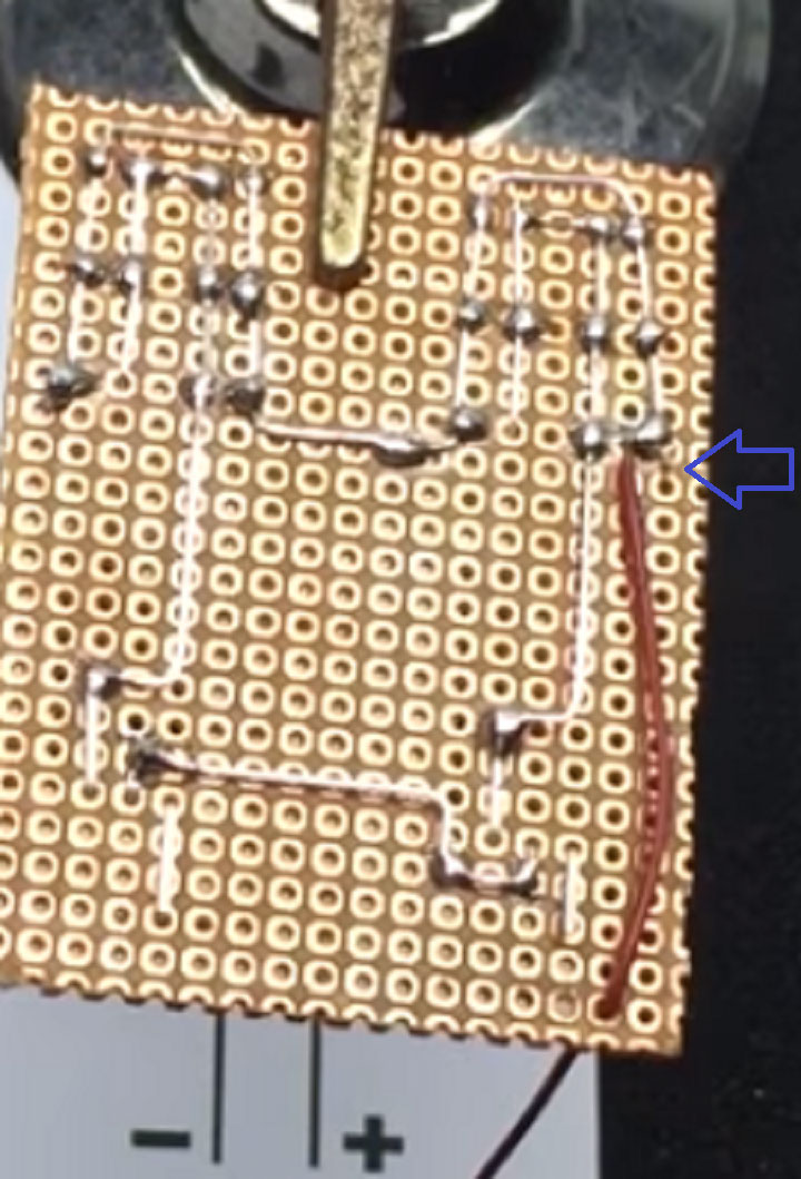 Hàn nguồn dương vào đèn led