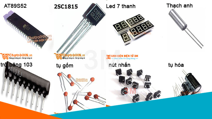 linh kiện Làm mạch đồng hồ số