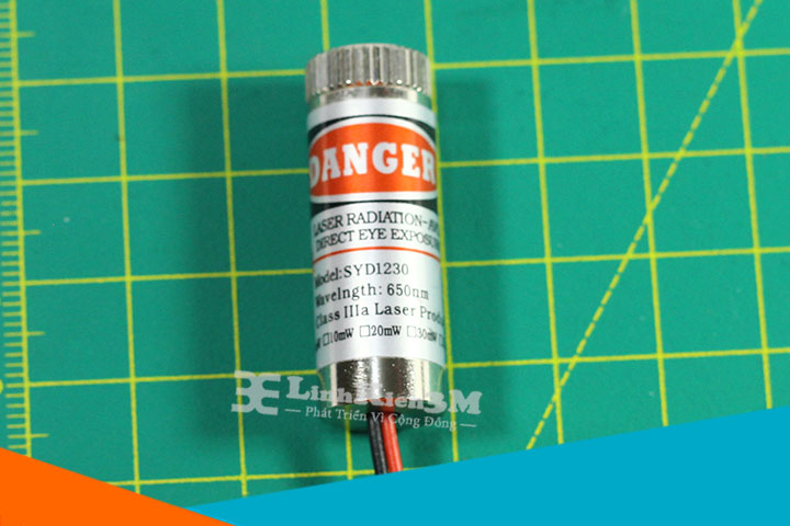 Kích Thước Đầu Phát Laser HLM1230 5mW 650nm