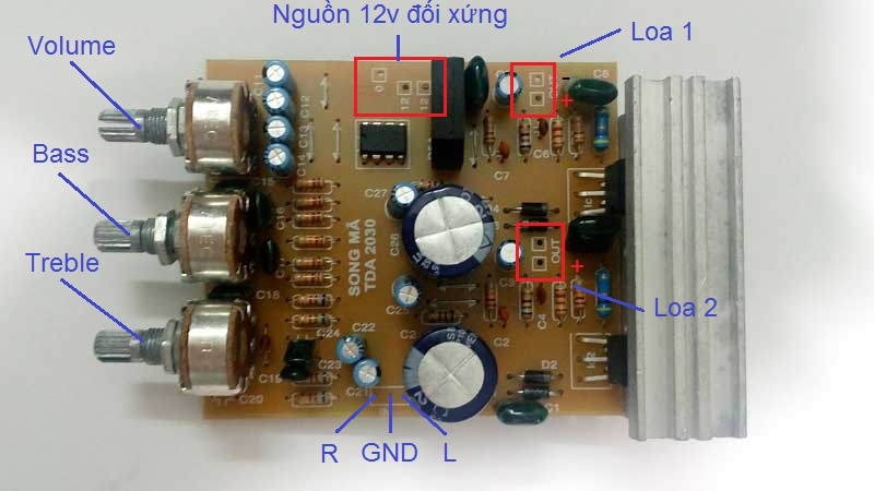 Module Âm Ly TDA2030 HiFi Stereo Ampli 2x28W