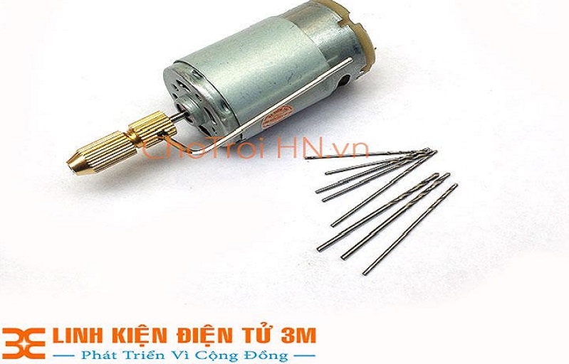 Khoan Mini Siêu Khỏe chế từ Động Cơ 335 và Phụ Kiện V1 2