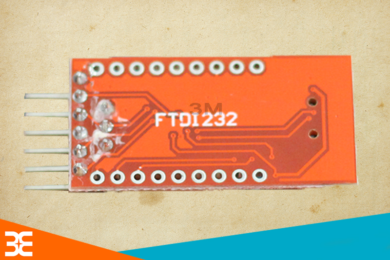 Mặt Sau Module USB TO COM FT232 RL 3V3 - 5V - Đỏ