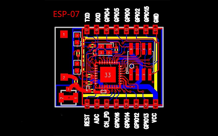 sơ đồ Module Wifi ESP8266-07
