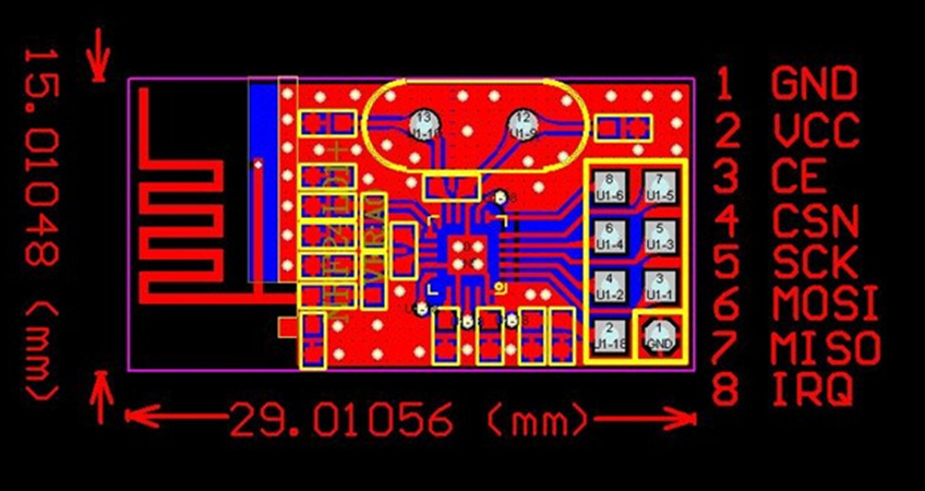 Module NRF24L01 2.4GHz 