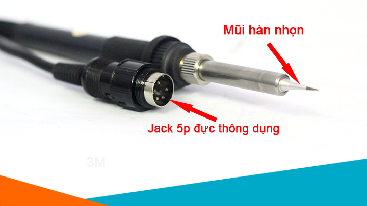 Mũi hàn và jack cắm của tay hàn quick 936a