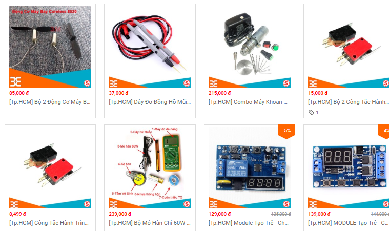 Sendo Linh Kiện Điện Tử 3M ở HCM