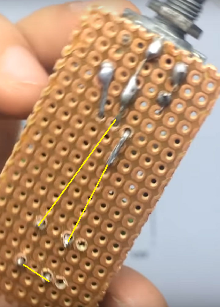 Sơ đồ hàn cầu nối vào transistor