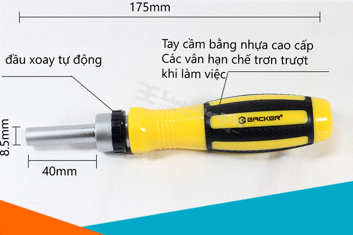 tay cầm bộ tuốc nỏ vít