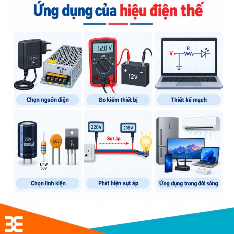 Ứng dụng của hiệu điện thế
