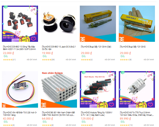 Lazada Linh Kiện Điện Tử 3M ở HCM