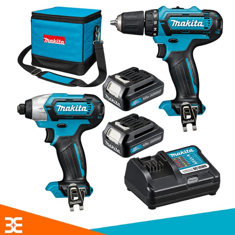 Bộ máy khoan vặn vít dùng pin Makita CLX224S 12V (gồm Pin+ Sạc)