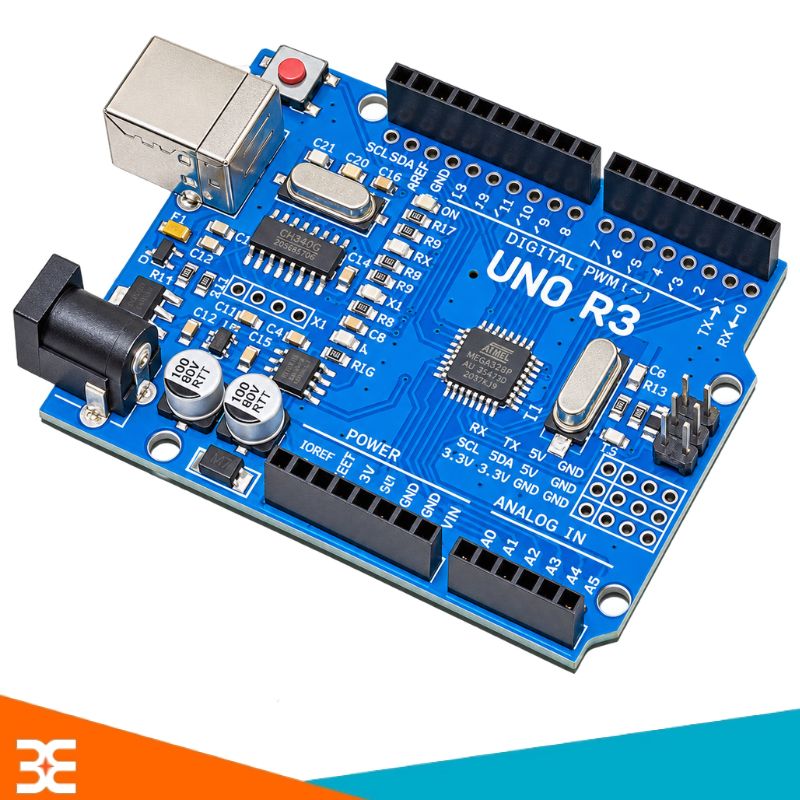 Kit Arduino Uno R3 CH340G ATmega328P-AU