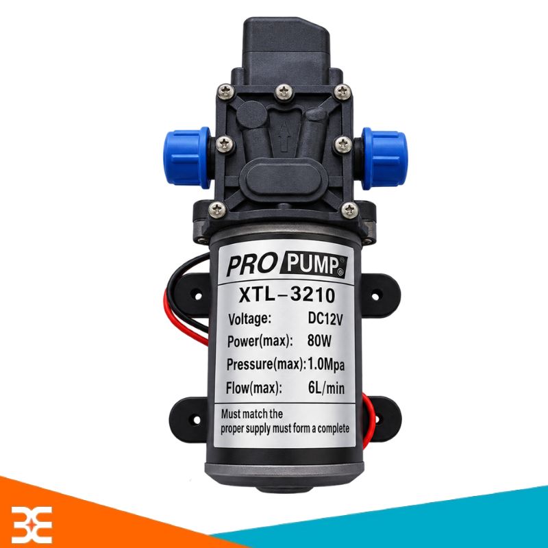 Máy bơm nước mini áp lực 3210YB-12-80 12V 80W 6L/phút