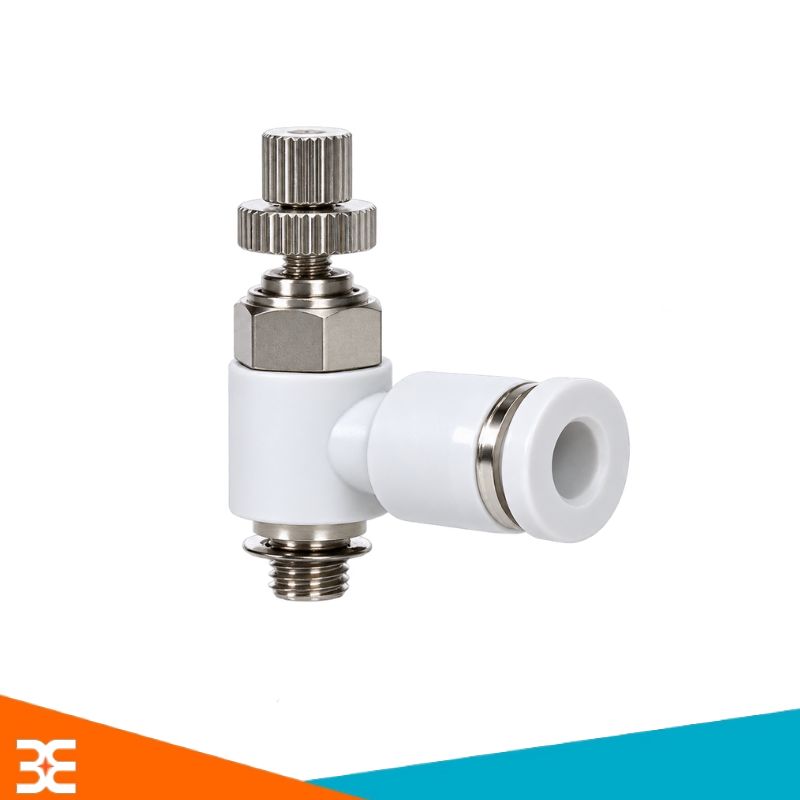 Van tiết lưu khí nén nối nhanh ø4mm ren m5 airtac psl4m5a