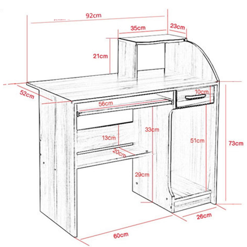 Kích thước bàn làm việc thông minh