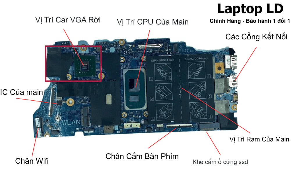 Main laptop Dell Inspiron 5409 5509 i7-1165G7 19861-1 chính hãng