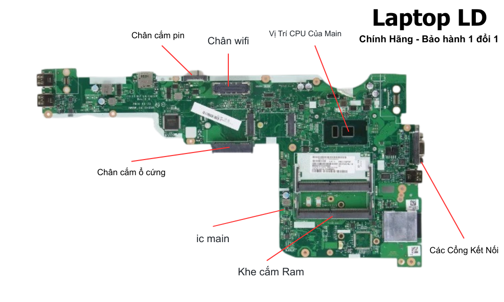 Main laptop Lenovo ThinkPad L570 i5-6200U LA-C422P chính hãng