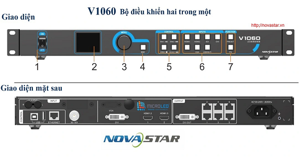 Bộ xử lý hình ảnh Novastar V1060