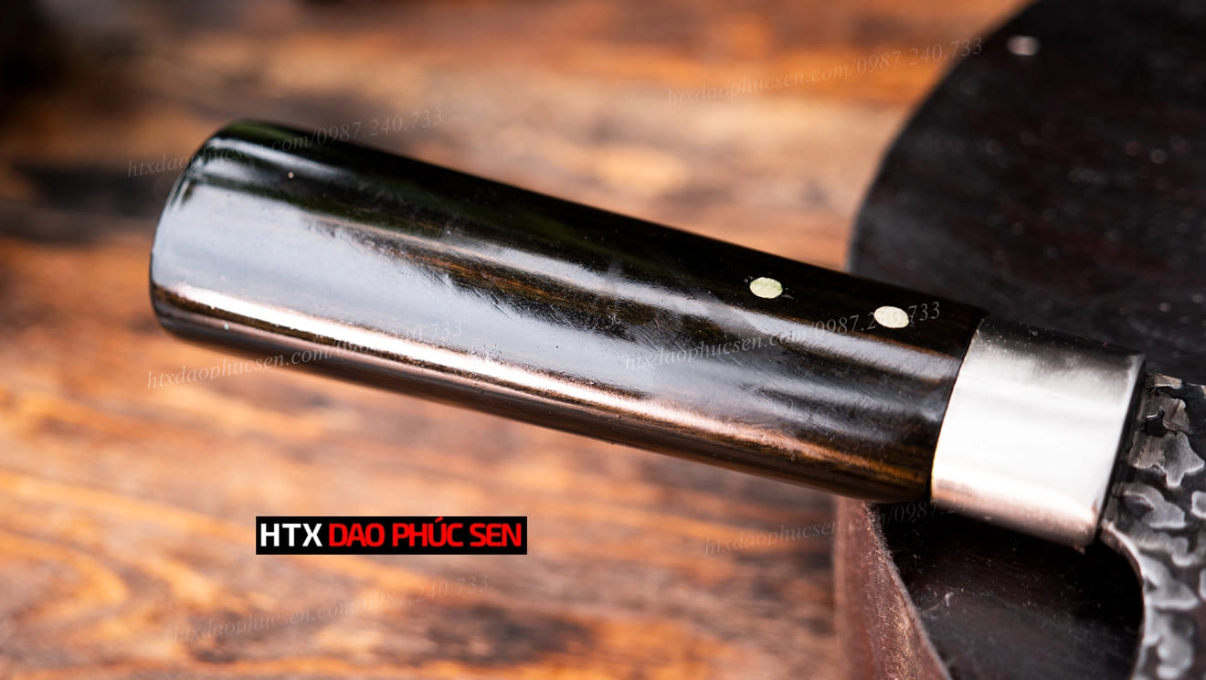 Cán dao làm từ gỗ mun tự nhiên cao cấp