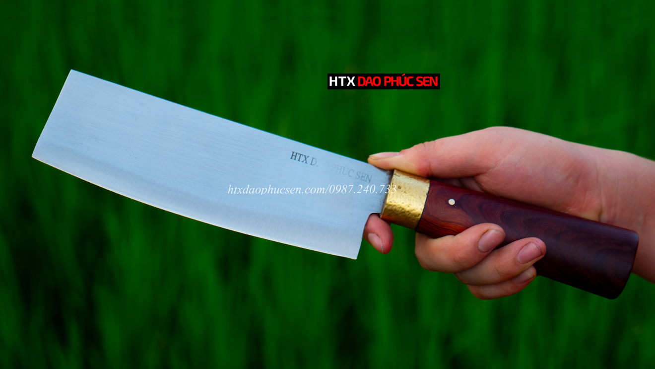 Cán gỗ cẩm với vân gỗ đẹp tinh tế