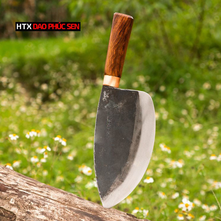 Dao làm cá - Thép nhíp ô tô - Cán cẩm khâu đồng đỏ DLCDD