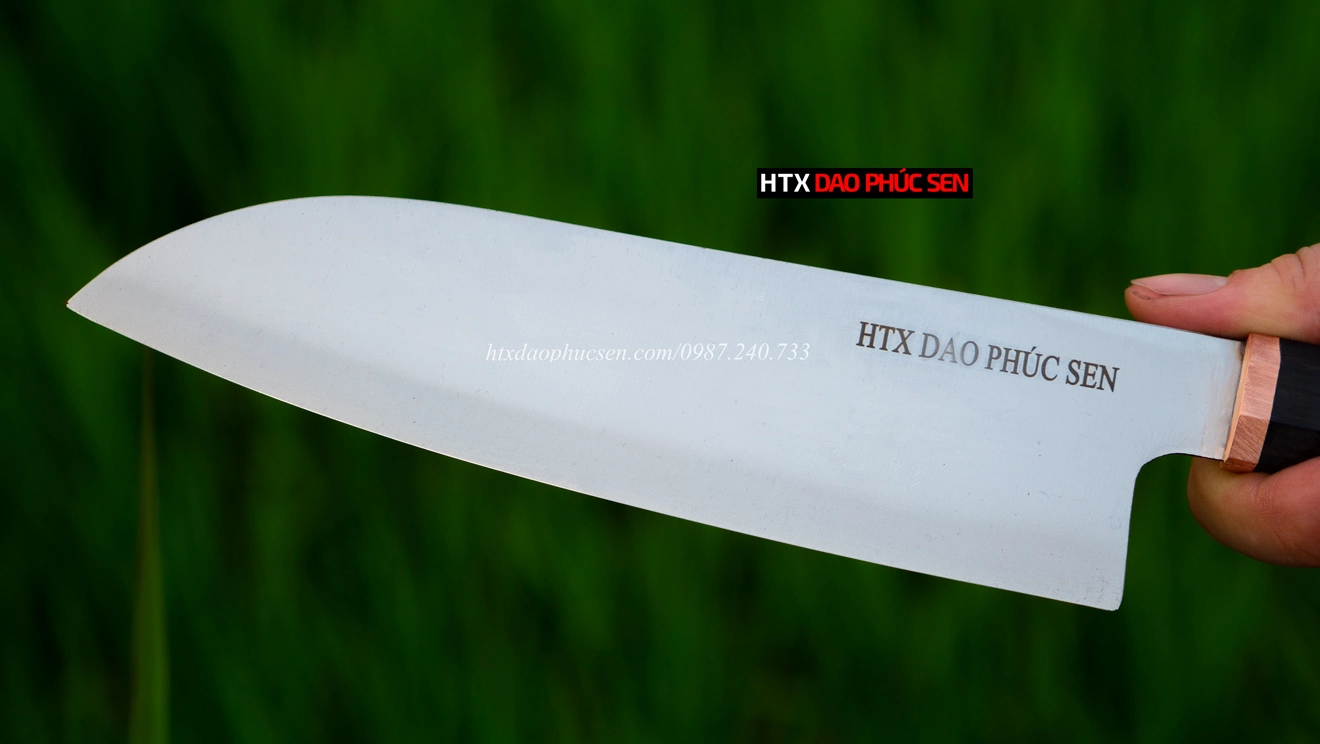 Lưỡi dao thép trắng kháng gỉ tốt, sắc bén, bền đẹp