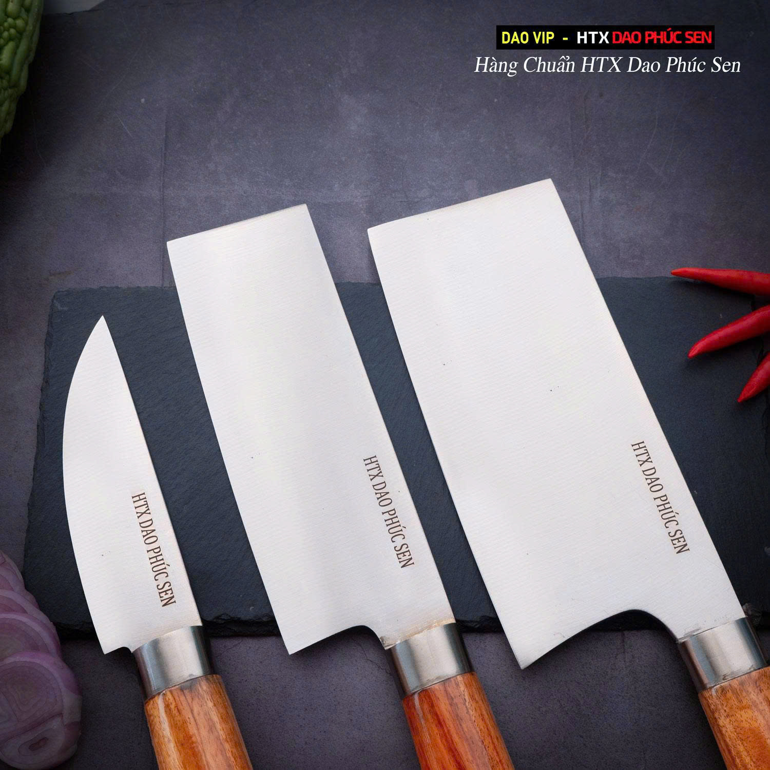 Lưỡi dao được rèn thủ công từ thép trắng kháng gỉ tốt