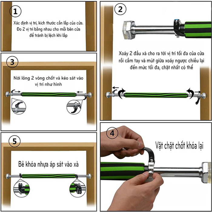 cách lắp đặt xà đơn gắn cửa 2018