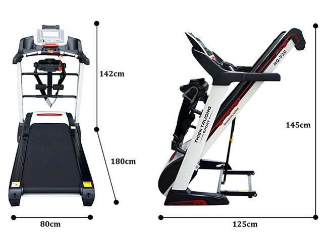 Kích thước máy chạy bộ HQ-V2C