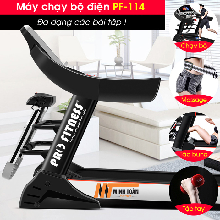 bài tập Máy chạy bộ điện Pro Fitness PF-114