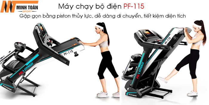 gấp gọn Máy Chạy Bộ Điện Pro Fitness PF-115