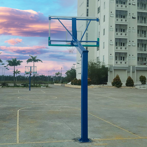 Trụ bóng rổ cố định bảng kính cường lực