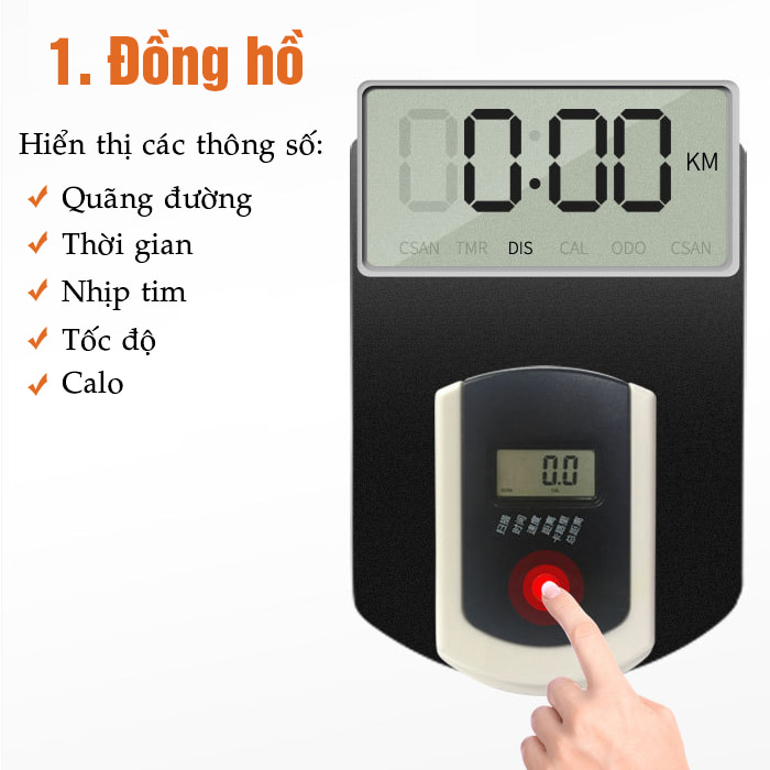 Đồng hồ hiển thị xe đạp tập thể dục