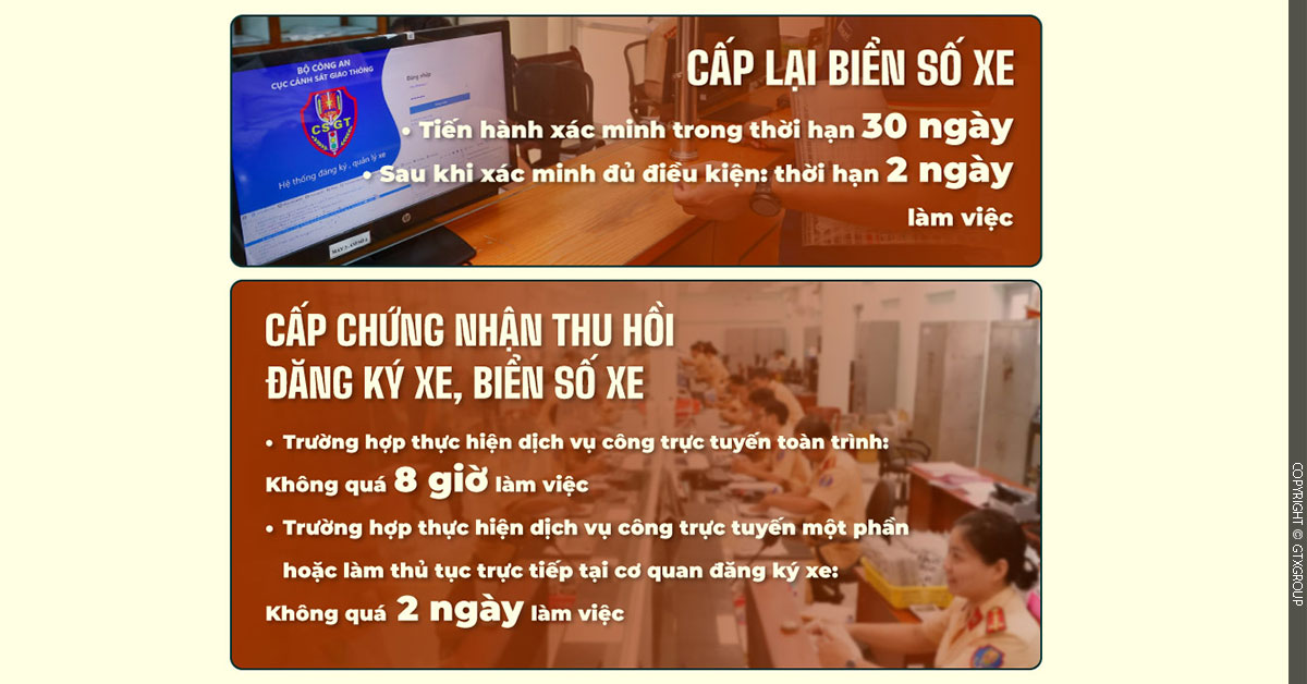 Thủ tục đổi đăng ký xe và biển số xe