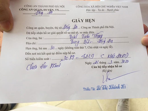 dịch vụ cấp lại đăng ký ôTô | Xe Máy 3