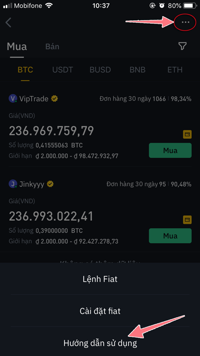 huong dan mua bitcoin tren binance bang vnd 02